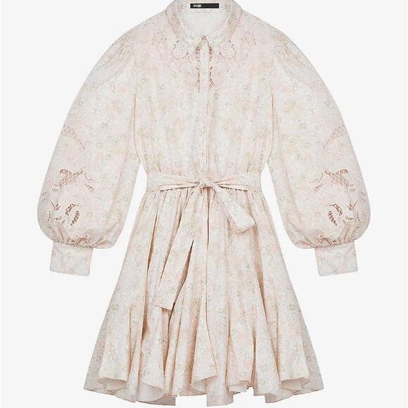 Maje Dresses & Skirts - Maje Rebelia Floral Cotton Shirt Dress